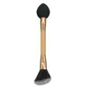 Brocha de Polvo Esponja Brocha para Rubor Multifuncional Brocha de Esponja Doble Cara Brocha para Fijar Maquillaje Herramienta de Belleza