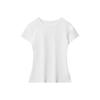 Heyhenry 2025 Camiseta Básica de Color Puro para Mujer Manga Corta Slim Cuello Redondo Top Verano Hombro Derecho Corto