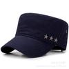 Chapéu Flat Top de Primavera 2021 Chapéu com Pentagrama Chapéu de Algodão Masculino Moda Chapéu Fábrica Atacado
