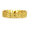 Pulsera de hombre de estilo hip-hop europeo y americano con chapado en locomotora dominante, pulsera de hombre Tide de oro de 18 quilates, joyería de discoteca