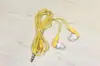 Auriculares coloridos para teléfono móvil intrauditivos, auriculares con cable para transmisiones en vivo, auriculares de color caramelo, cable de auriculares, auriculares para MP3, auriculares para canciones