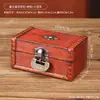 Caja de almacenamiento de manualidades de madera vintage personalizada, caja de almacenamiento con tapa abatible envejecida con contraseña, caja de madera pequeña para utilería de filmación de cine y televisión