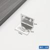 Conector de muebles con soporte fijo de ángulo recto de 90 grados engrosado de acero inoxidable, placa laminar, placa plana, fijador de hierro angular