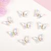 Super flash mariposa colorida moca Red Net Diamante nuevo taladro de uñas de cristal decoración de uñas metálica tridimensional venta al por mayor