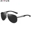 Nuevas gafas de sol transfronterizas para hombre, gafas de sol retro de metal con resorte en la pierna, gafas de sol polarizadas de moda europea y americana 8005