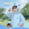 Impermeable Infantil Eav, Una Pieza, Impermeable de Cuerpo Completo, Engrosado, Resistente a la Tormenta, Adecuado para Niñas en Guardería y Niños en la Escuela