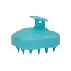 Escova de Shampoo para Massagem Formato de Cabaça Limpeza do Couro Cabeludo Pente de Banho Escova de Shampoo de Silicone Escova de Limpeza de Cabelo Doméstica Artefato