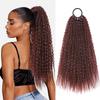 Peluca cola de caballo cabello negro africano rizado cola de caballo trenza sucia multi-hilo tornillo cola de caballo desordenada venta al por mayor
