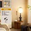 Lámpara de pie romana de columna vintage italiana, lámpara de mesa de lujo ligero para mesita de noche de dormitorio junto al sofá de la sala de estar, con un toque medieval