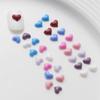 Joyería japonesa para uñas Red pequeña tridimensional amor accesorios para uñas resina decoración de uñas 8 colores diamante plano al por mayor