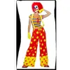 Adereços de Performance de Mágico de Baile de Máscaras de Halloween Fantasia de Palhaço Fraque Fantasia de Palhaço Traje de Palhaço