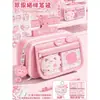 Estuche de 13 capas con temática de gato, set de papelería para niños, regalo de cumpleaños para niña de preescolar, recompensa de regreso a clases, regalo de aprendizaje