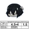 Calidad caricatura bordado cabeza de hoja de fantasma pegatinas de tela accesorios de ropa parche bordado con pegamento punto
