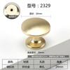 Novo estilo chinês escovado ouro escovado nórdico luz armário de luxo guarda-roupa porta imitação de cobre único furo puxar anel de gaveta gaveta redonda pequena alça pequena