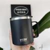 Taza Taishuo de Acero Inoxidable 304 Estilo Europeo Creativo Taza de Café con Asa Oficina Negocios Aislamiento Térmico Taza de Agua para Estudiantes