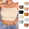 Colete Feminino Tomara-que-caia com Amarração no Peito Push-Up à Prova de Choque Corset Sutiã Tamanho Plus Lingerie para Mulheres