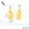 Pingente Exquisito de Garra de Caranguejo da Loja de Ouro, Design de Garra de Caranguejo Simples e Único, Ouro de Areia Tradicional, Cor Duradoura, Ornamento de Pilão de Diamante