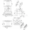 Transformador Esqueleto Etd49 Osso de Baquelite Etd49 Etd4901 Bobina Esqueleto Horizontal 10+10 com Estrutura Quadrada