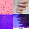 Calcomanías Luminosas para Uñas con Estampado Caliente Actividades Seguras para Niños Duraderas Brillantes Patrones de Dibujos Animados Decoración Diaria para Fiestas Transfronterizo