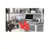 Mesa para Computador de Mesa Mesa Doméstica com Estante Combinação Integrada Mesa de Estudo para Escrever Estudante Pequeno Apartamento Painel Furado