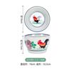 Estilo Retro Mercado de Pollo Grande Olla Vieja Caliente Vientre Peludo Rodaja de Cintura Ingredientes Pequeños Cuenco de Encimera Plato para Aceite Cuenco Vajilla de Melamina Plato Redondo