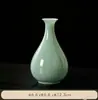 Jarrón de porcelana de jade de alta gama, jarrón pequeño para flores, adorno para mesa de centro y escritorio, jarrón de cerámica con sentido de elegancia, decoración de mesa