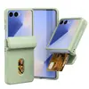 Adequado para Samsung Z Flip 30% de desconto Capa Transparente Empilhável para Celular com Eixo Central e Porta-Cartões Totalmente Envolvente Anti-Queda Capa Protetora Z Flip6