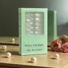 Caja de embalaje de PVC para arte de uñas, Caja de embalaje de PET para uñas postizas, Caja plegable de plástico PP con ventana transparente, Caja tipo blíster, Empaque de belleza