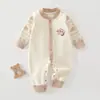 Body de algodón puro para bebé de primavera y otoño, de manga larga, para bebé, de primavera y otoño, Clase A, sin huesos, mameluco para niño pequeño, ropa para gatear de bebé para niños y niñas