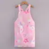 Avental Infantil de Verão Impermeável e à Prova de Óleo para Meninos e Meninas, Roupa de Pintura para Aula de Artes, Babadores para Comer de Crianças do Jardim de Infância, Personalizável