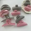 Presilha de Cabelo Colorida com Glitter Fino Perolado de Alta Qualidade, Presilha de Tamanho Médio para Mulheres, Elegante Presilha para Rabo de Cavalo Estilo Coreano, Presilha de Cabelo Doce e Versátil
