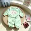 Conjunto de sudadera para bebé para primavera y otoño, top casual para niñas, conjunto elegante de dos piezas estilo coreano, ropa de exterior para niños