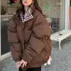 Jaqueta de algodão feminina de inverno, novo casaco de algodão chique estilo Hong Kong, jaqueta puffer retrô, novo agasalho de algodão estilo coreano 2026