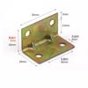 Conector Soporte de Muebles Hierro Código de Esquina Triángulo Hierro Soporte Fijo L-Forma Accesorios de Ferretería Código de Esquina Ángulo Recto de 90 Grados
