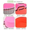 Forma de Silicone para Assar de Grau Alimentício Air Fryer Doméstica Forma de Silicone para Assar de Grau Alimentício Forma de Silicone Dobrável para Assar