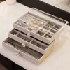 Caja de Almacenamiento de Joyería de Múltiples Capas Tipo Cajón de Gran Capacidad Anti-Oxidación Aretes Anillo Collar Pulsera Caja de Joyería