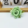 Rosa Orvalho Flor Artificial Materiais DIY Acessórios para Pente de Noiva Flor Falsa Rosa com Borda Enrolada em Estoque