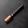 Colher de Chá de Sândalo Preto com Cabo Longo, Pá de Chá, Colher de Chá Kung Fu Tea, Pá Única para Folhas de Chá, Acessórios para Conjunto de Chá