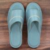 Sandalias Abiertas de Piel de Vaca Bordadas a Punto de Cruz para Primavera y Verano para Uso en Casa, Pantuflas de Cuero para Pareja, Zapatos Antideslizantes y Resistentes al Desgaste para Interiores, Color Caramelo