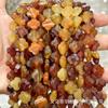 14mm pedra natural cristal ágata trevo de quatro folhas contas soltas semi-acabadas pulseira faça você mesmo acessórios de joias antigas atacado
