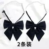 Gravata Borboleta Feminina Estilo Preppy Estudante Formatura Estilo Japonês JK Cor Sólida Raiz de Pena Chanfrada Foto Gravata Borboleta Gola Flor Roupas de Marinheiro Acessórios