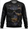 Suéter de cuello redondo personalizado de comercio exterior transfronterizo para hombre, camiseta holgada de moda de otoño, top con estampado de calavera 3D para hombre