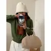 El Nuevo Estilo de Primavera y Otoño es Suave y Ceroso, Muy Cómodo ~ Suéter Cardigan de Punto de Estilo Gentil y Femenino para Mujer