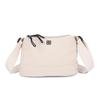 Bolsa de Ombro Japonesa Nylon Impermeável Casual Cor Sólida Simples Grande Capacidade Estudante Viajante Classe Crossbody Bolsa de Axila Feminina