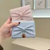 Carteira Feminina Estilo Japonês com Laço, Couro Brilhante de Alta Qualidade, Porta-Moedas com 70% de Desconto, Carteira Curta Multifuncional, Carteira Transfronteiriça