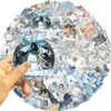 50 Pegatinas Exquisitas de Acuarela de Invierno de Dibujos Animados para Fundas de Teléfono DIY, Patinetas, Botellas de Agua, Pegatinas Impermeables para Mascotas Transfronterizas