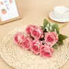 7 Cabeças Rosa Pérola Estilo Outono Cena de Casamento Sala de Estar Buquê Enfeites Flores Artificiais Fabricantes de Comércio Exterior Atacado Flores Artificiais