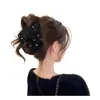 Pinza para el Cabello Triangular de Lentejuelas Acrílicas, Pasador Elegante y con Estilo, Pinza de Tiburón para Moño, Accesorio para el Cabello de Nicho de Lujo Ligero