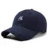 Sombrero Versátil Clásico Transfronterizo para Hombre de Algodón Puro Cepillado Importación de Comercio Exterior Gorra de Béisbol Bordado H& Gorra de Béisbol Clásica Simple para Mujer