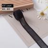 Suministro de fábrica 2.5/4.0cm rejilla borde fino elástico elástico accesorios de ropa cinta decorativa punto blanco y negro